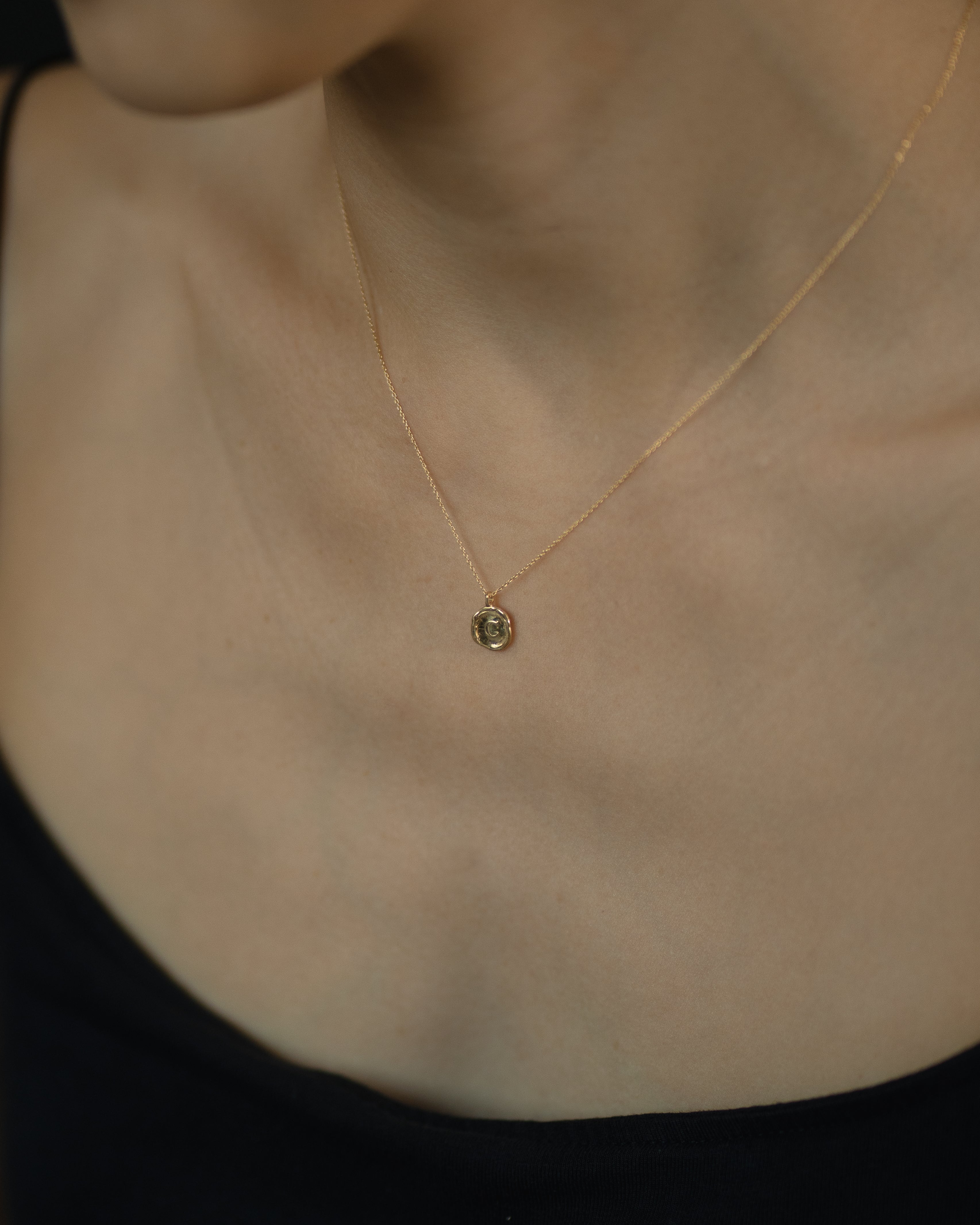 Custom Initial Wax Seal Necklace
