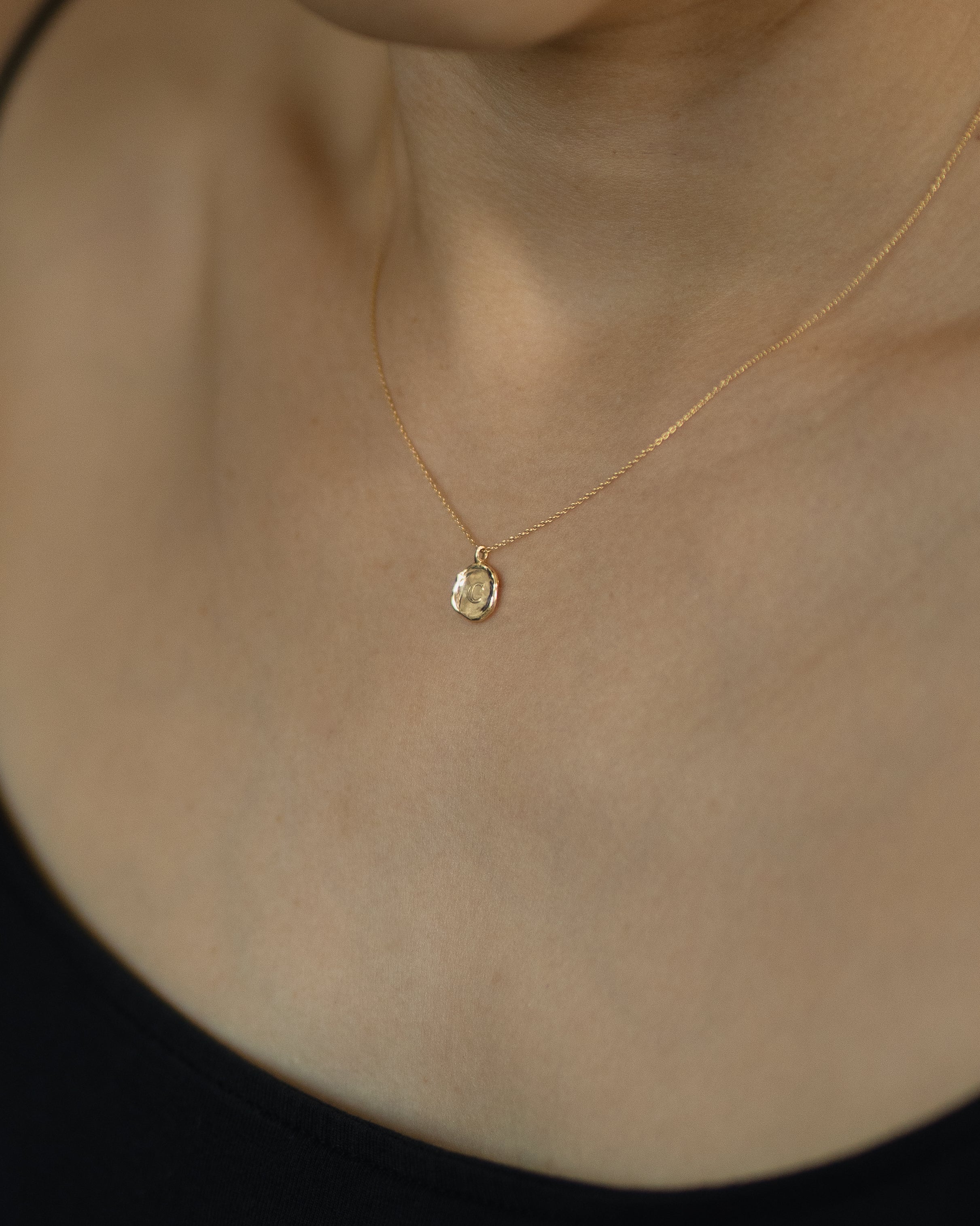 Custom Initial Wax Seal Necklace