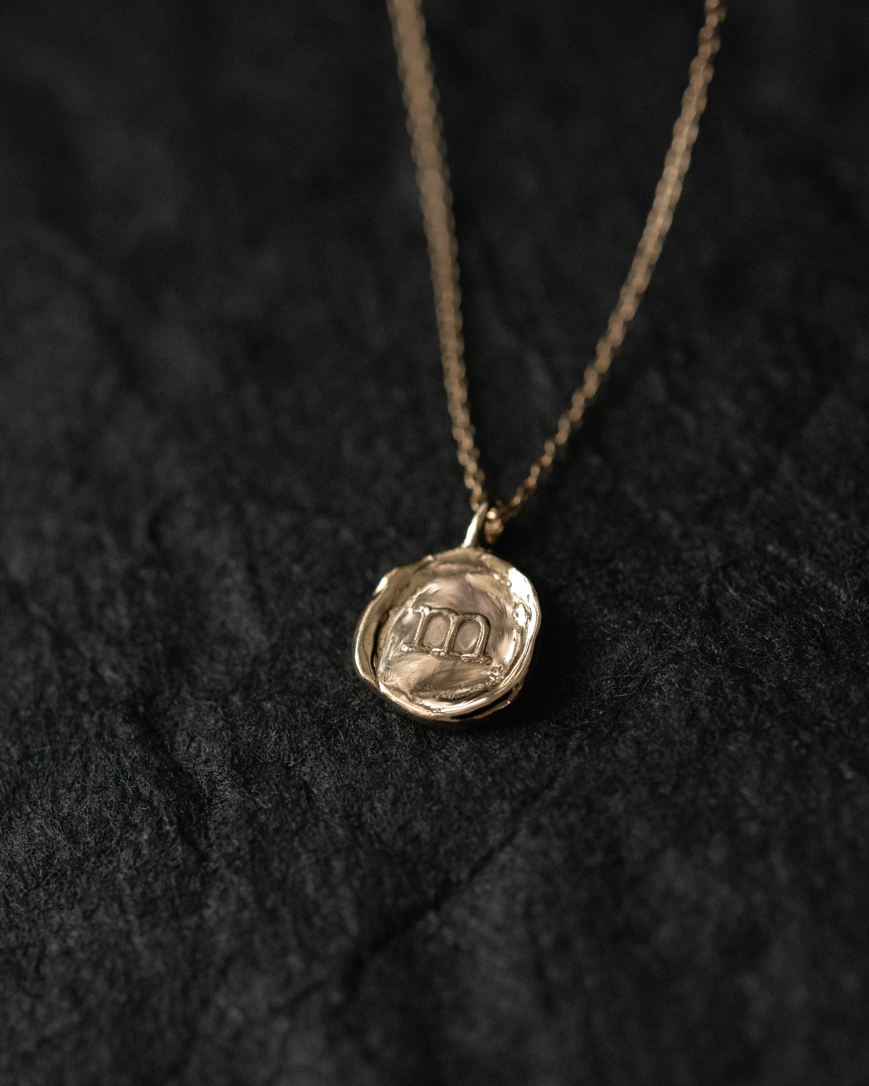 Custom Initial Wax Seal Necklace