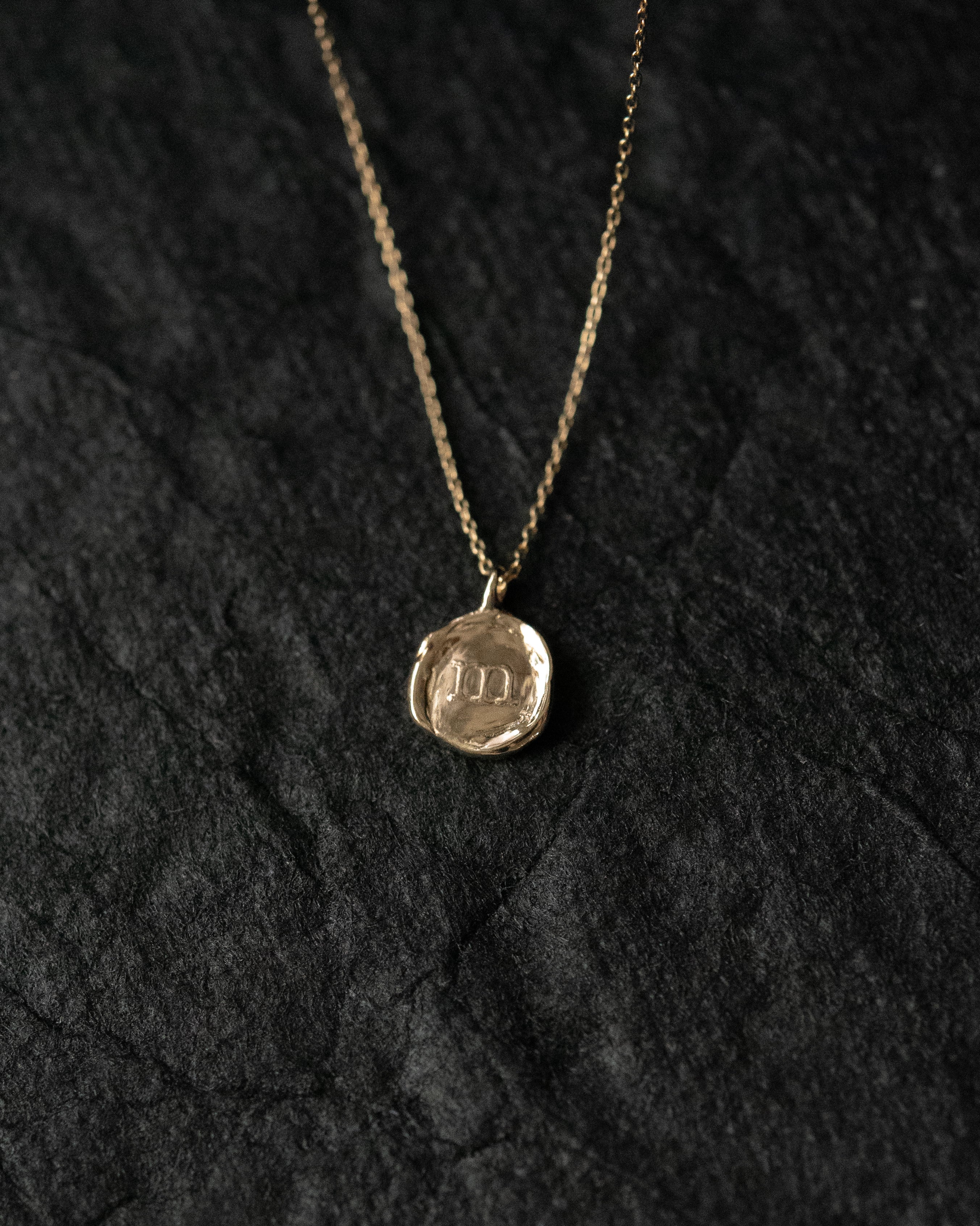 Custom Initial Wax Seal Necklace