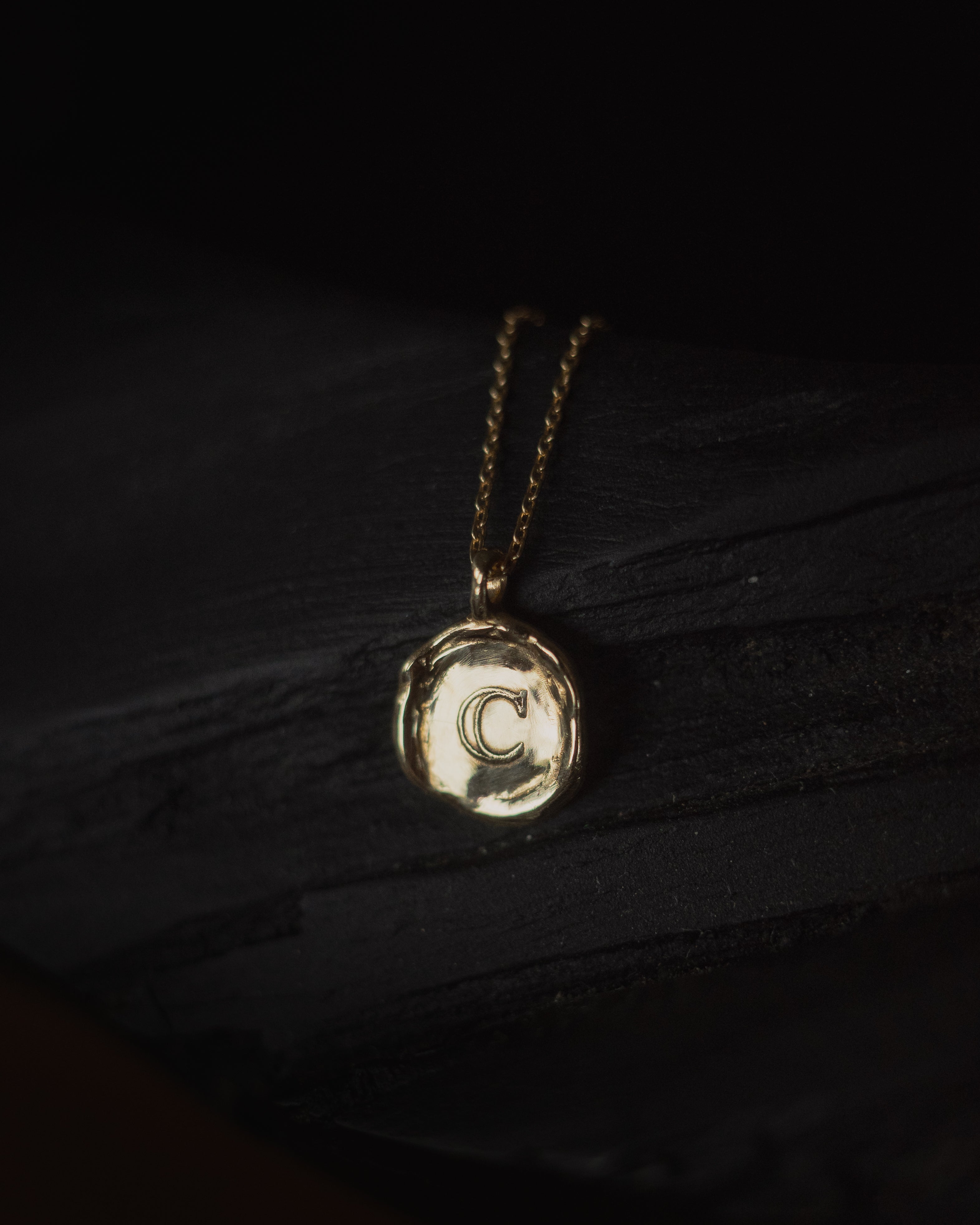 Custom Initial Wax Seal Necklace