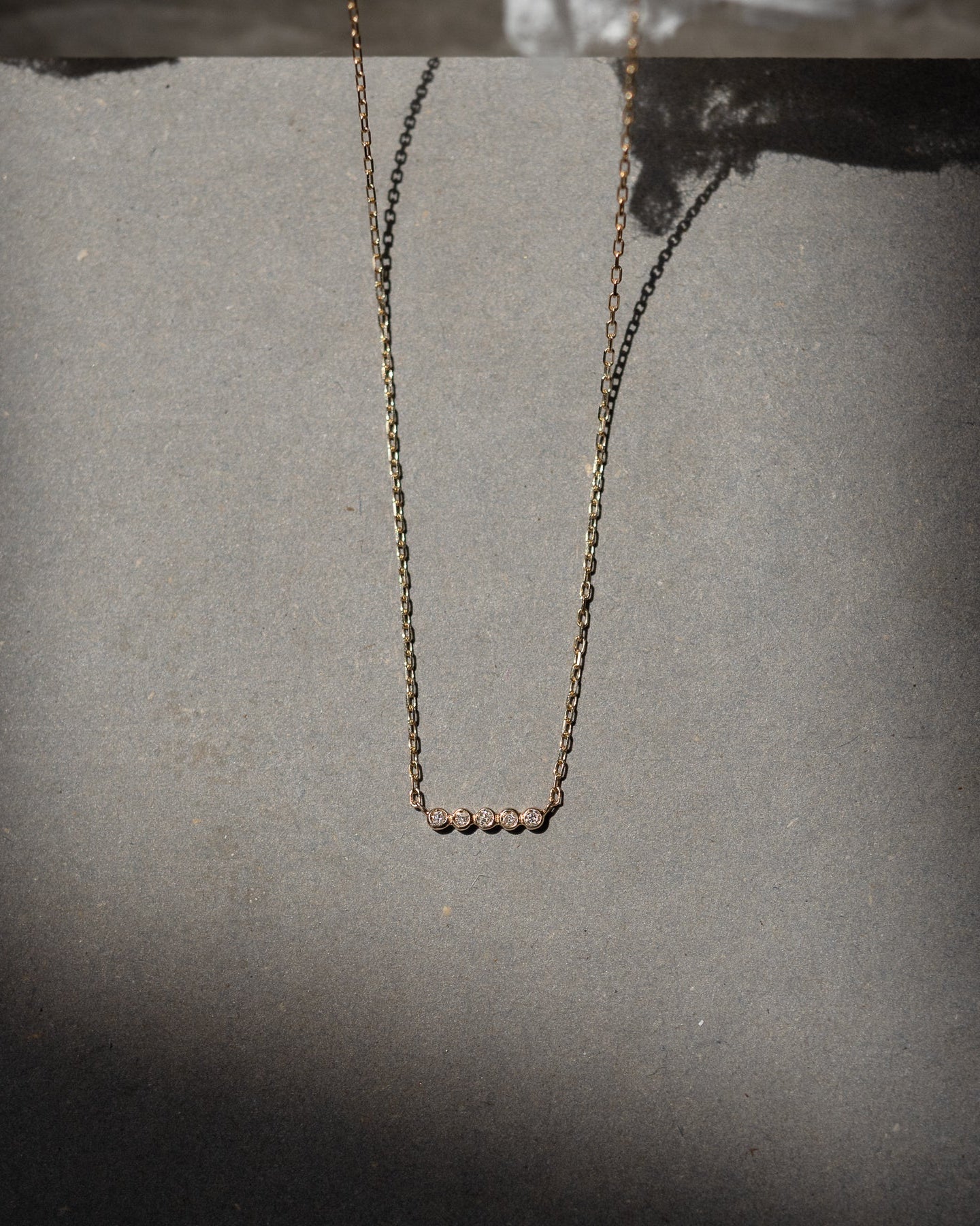 Smooth Stones of Hope Diamond Necklace