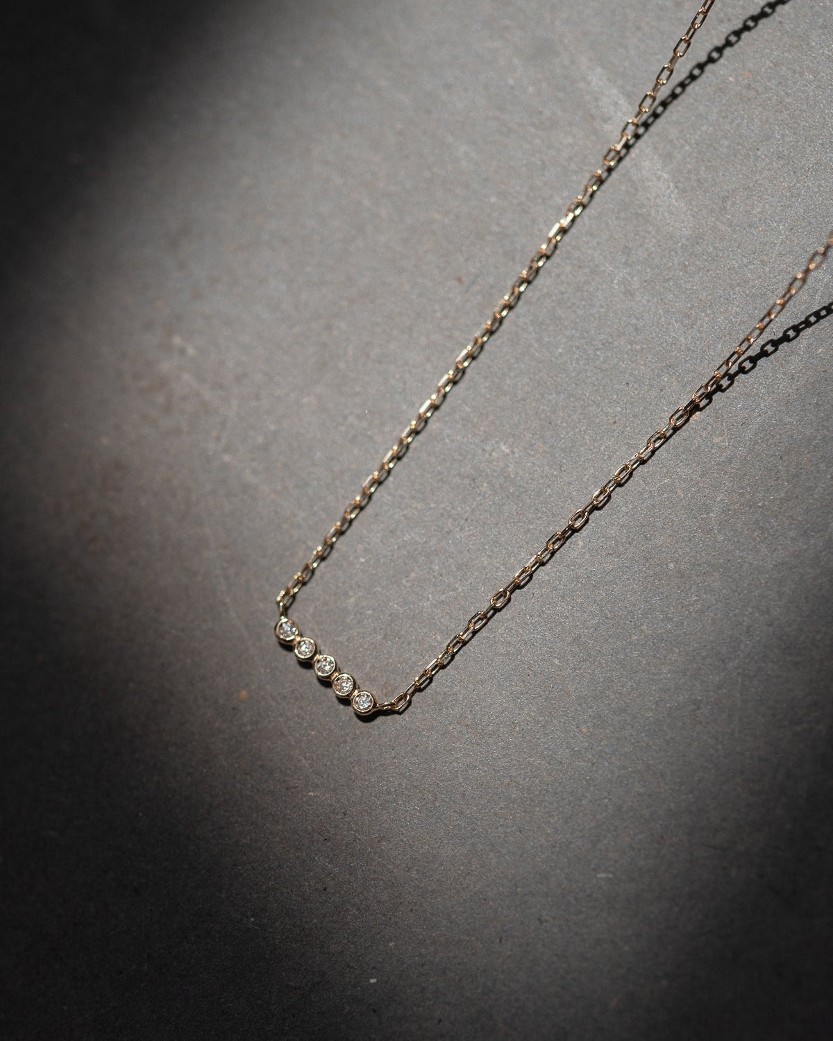 Smooth Stones of Hope Diamond Necklace