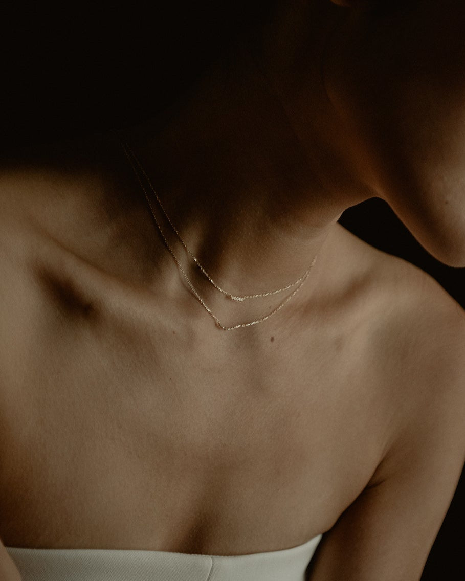 Smooth Stones of Hope Diamond Necklace